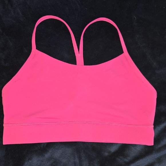 CRZ Yoga Y-Strap Back Hot Pink Sports Bra - Size LARGE - GREAT CONDITION - Picture 1 of 7